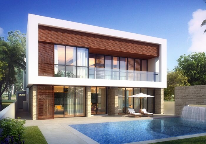 یکی از ویلاهای ریحان در شهرک الموج