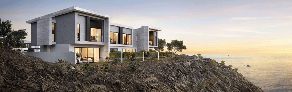 نمای بیرونی ویلاهای ترامپ در پروژه آیدا