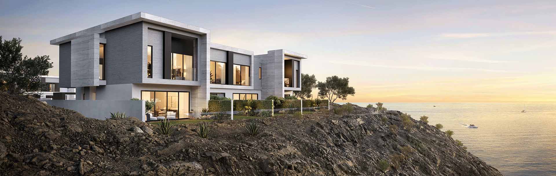 نمای بیرونی ویلاهای ترامپ در پروژه آیدا