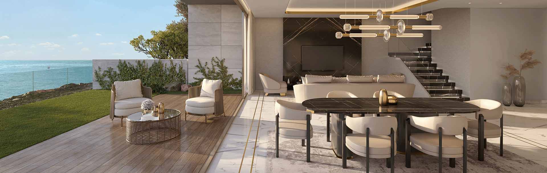 ناهار خوری ویلاهای ترامپ در پروژه آیدا