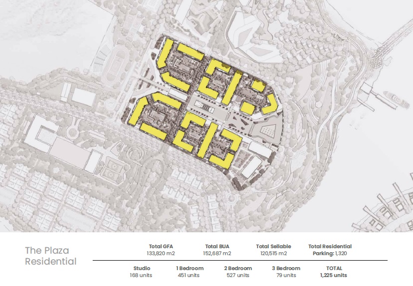 نقشه و مشخصات واحد های مسکونی آپارتمان های پلازا در شهرک یتی