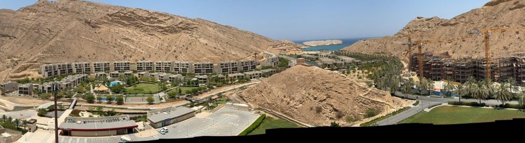 ویوی زیبای شهرک خلیج مسقط - ویلاها و آپارتمانهای شهرک بین المللی مسقط بی