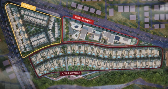 آپارتمانها و ویلاهای پروژه صاروج در شهر سلطان هیثم مسقط