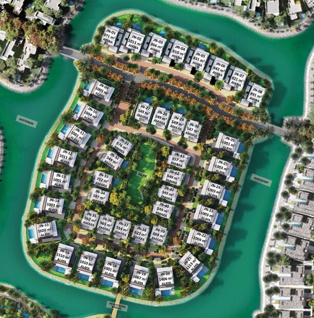 ویلاهای جزیره جینان در شهرک الموج عمان - اقامت عمان با خرید ملک