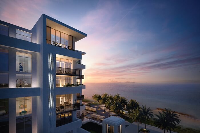 آپارتمانهای فیری هولد هتل ماندارین مسقط Mandarin Oriental oman muscat در کنار دریا در زمان غروب آفتاب و بسیار لوکس