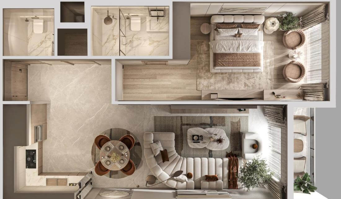 طراحی حرفه ای واحدهای مسکونی اوپال در عمان - شهرک مسقط هیلز